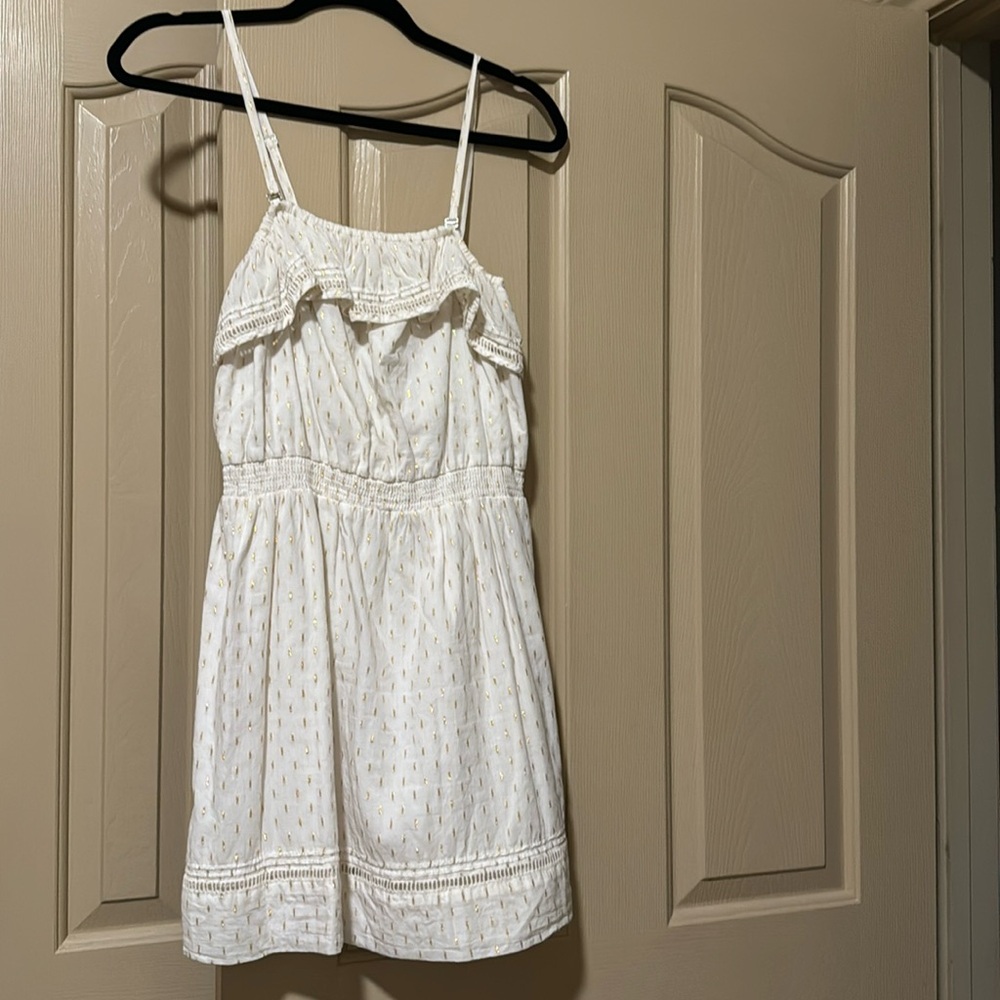 Express Gold and Off White Dress Size M